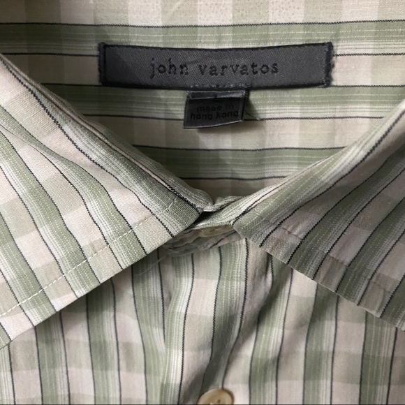 John Varvatos Collection Plaid Dress Shirt Large - Picture 5 of 10
